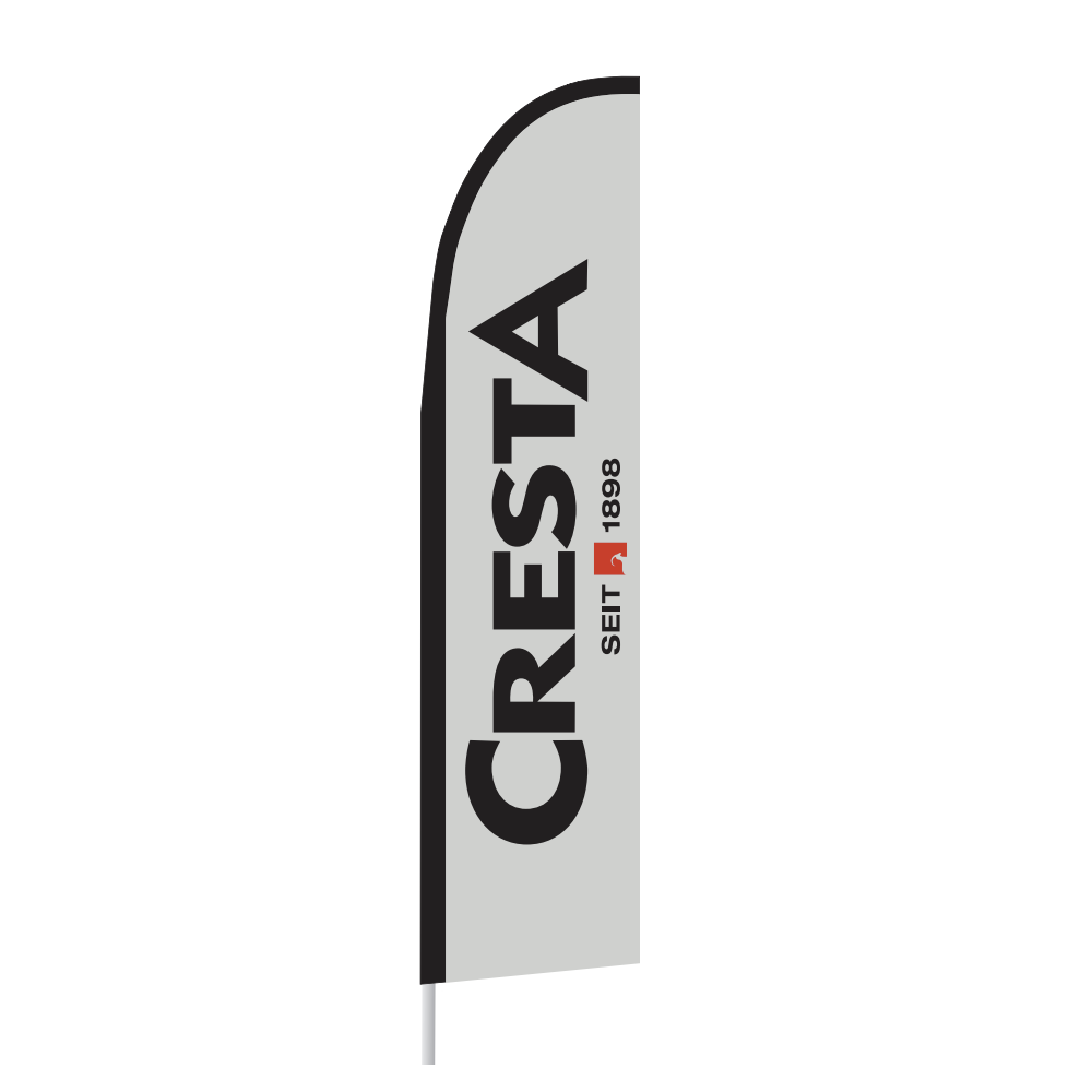 Cresta Fahnen Set Form Playa 360x87 cm 