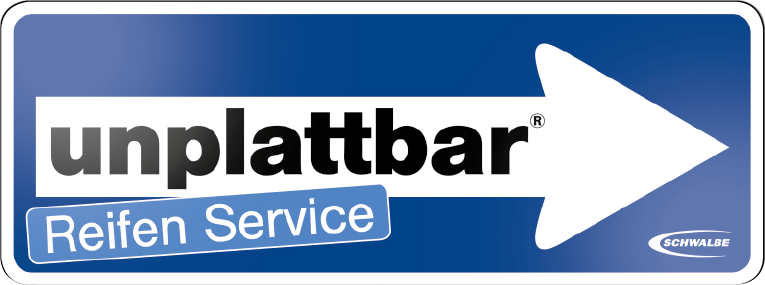 Schwalbe Schaufensterkleber Unplattbar "Reifen Service"
