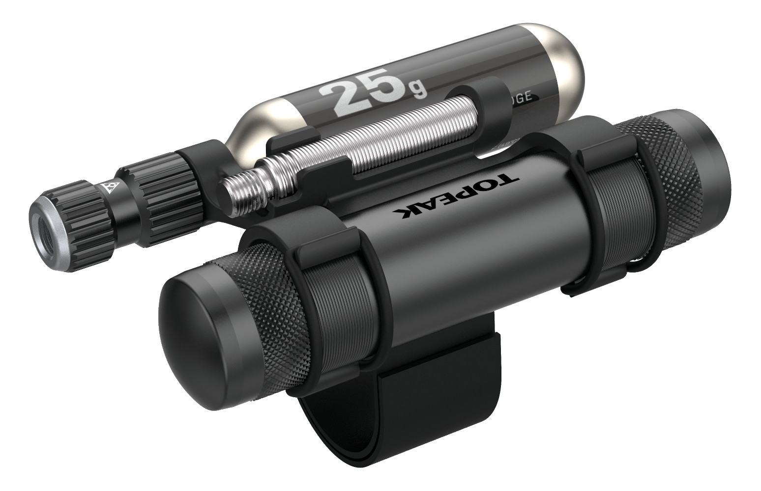 Topeak TubiPod Max CO2-Pumpe mit Tubeless-Werkzeug