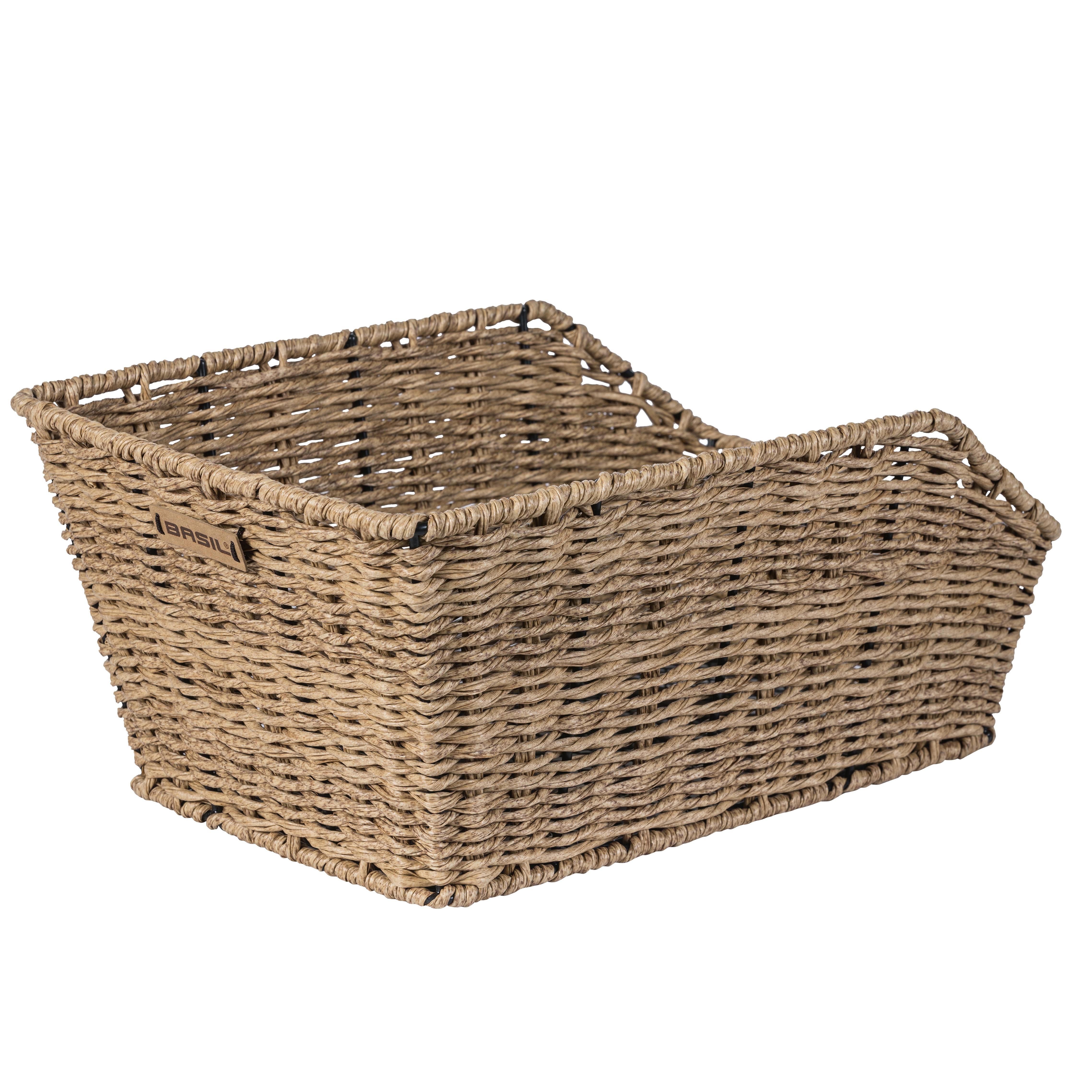 Basil Cento Gepäckträgerkorb Rattan Look, seagrass